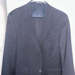 Men's 41L Kenneth Cole New York Navy Pinstriped Suit